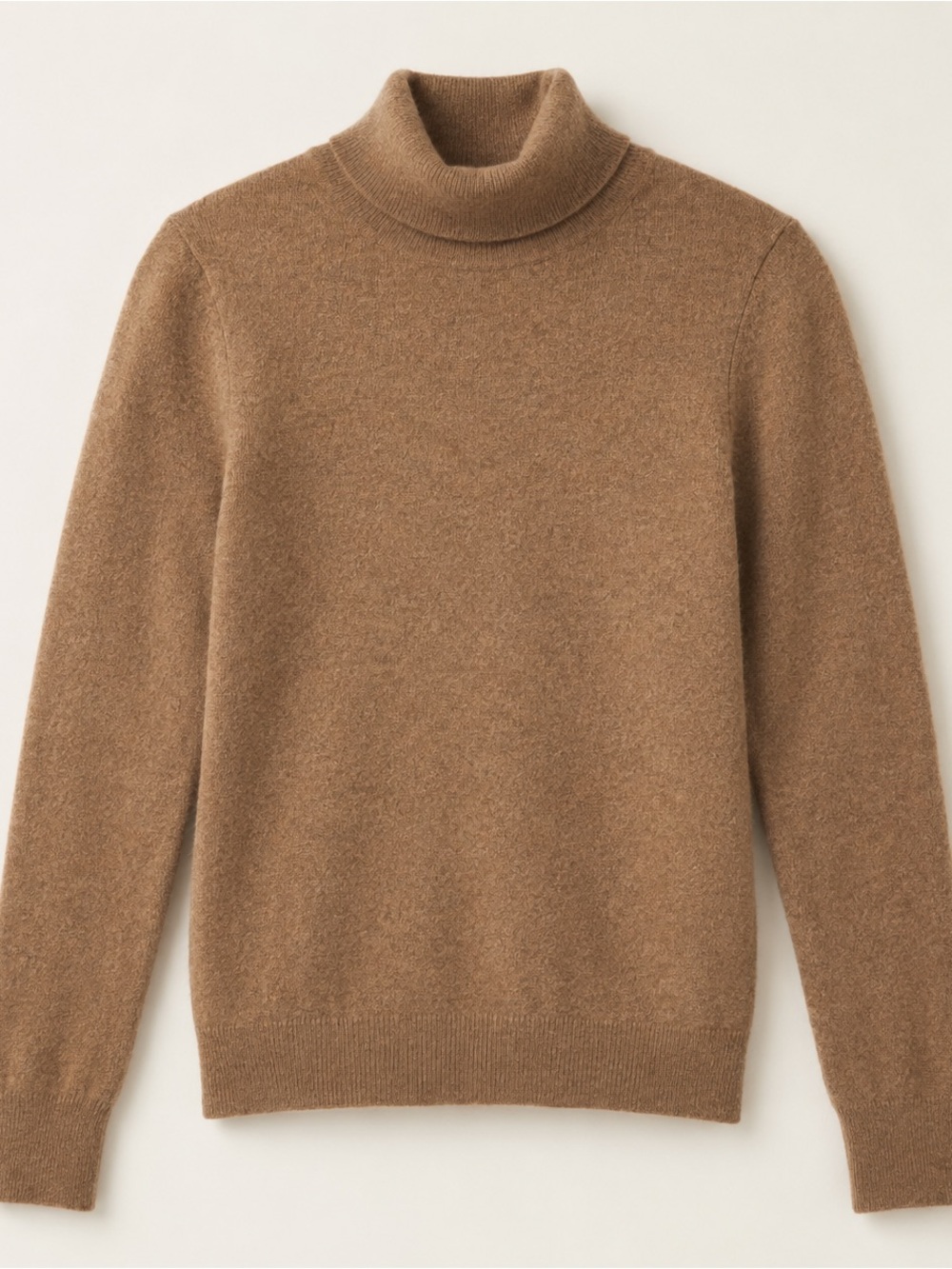 Charter Club Luxury 100% Cashmere Camel Turtleneck Sweater M